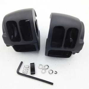 Copertura dell'alloggiamento dell'interruttore del manubrio cromato nero del motociclo per <span class=keywords><strong>Harley</strong></span> <span class=keywords><strong>Davidson</strong></span> Dyna Sportsters Softail <span class=keywords><strong>V</strong></span> <span class=keywords><strong>Rod</strong></span> Touring 1996-2006 - Product Image 5