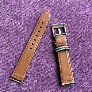 Correa de <span class=keywords><strong>reloj</strong></span> inteligente fina cambiable personalizada, correas de <span class=keywords><strong>reloj</strong></span> de cuero de tela de Tweed, bandas de repuesto de 20mm y 22mm, correas de <span class=keywords><strong>reloj</strong></span> de lona - Product Image 3