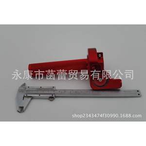 Pièces de modification de moto tout-terrain en alliage d'aluminium, levier d'accélérateur visuel CNC de grande taille, levier de carburant, poignée de guidon - Product Image 4