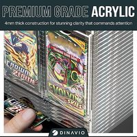 Jeu de trading YuGiOh Pokesmon TCG Carte Acrylique Booster Pack Distributeur Boîte 3 Fentes Acrylique Booster Pack Vitrine