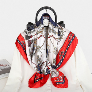 Khăn choàng ấm mùa đông dài 200cm 90cm Cashmere cảm thấy khăn Polyester kẻ sọc màu xám tinh xảo hàng ngày mặc chăn - Product Image 1