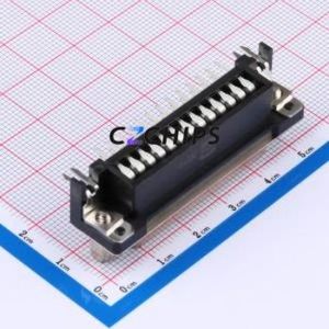 9683537613 D-Sub/VGA Connector Bent Lead Through Hole Connector Female 25P Right Angle Insert 2 - Product Image 2