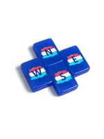 Jeu de Mahjong patriotique américain, tuiles en acrylique bleu royal, aigle, drapeau, feux d'artifice, Statue de la Liberté, Joker, 4 juillet, Jour de l'Indépendance