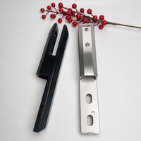 Pince de fixation pour garde-corps en verre sans cadre en acier inoxydable avec finition résistante à la rouille pour rampes d'escalier - Design contemporain, installation DIY