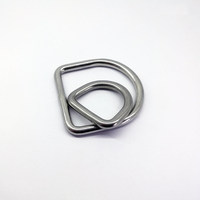 5 / 6 / 8 mm üçgen/yarım daire/yuvarlak/daire Metal donanım paslanmaz çelik D halka kapalı halkası şişme bot