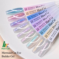 HEMA FREE Gel de construction pour ongles effet œil de chat sirène, 18 couleurs, gel d'extension, vente en gros, gel dur de haute qualité, gel de construction pour ongles, logo personnalisé