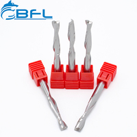 Fresa de Carburo Sólido de 2 Filos BFL, Corte Descendente, Recubierta de Altin y Estaño, Personalizable ODM/OEM para Corte CNC de Madera
