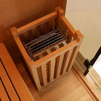 SMARTMAK 2-3 orang dalam ruangan sauna Hemlock merah cedar kering ruang sauna uap kering