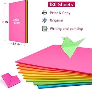Papier artisanal multicolore pour bricolage, <span class=keywords><strong>origami</strong></span>, scrapbooking, fournitures scolaires et de bureau, matériel artistique - Product Image 1