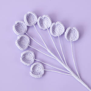 2025 nouveau Crochet dégradé feuille fleurs artificielles <span class=keywords><strong>Bouquet</strong></span> Crochet feuilles feuille d'eucalyptus Crochet fleurs saint valentin cadeaux - Product Image 3