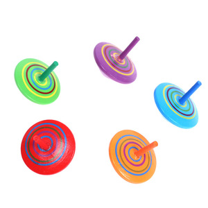 Toupie en bois couleur arc-en-ciel, jouet pour enfants de 4 à 7 ans, jouet de bureau anti-stress - Product Image 2