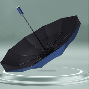 Tùy Chỉnh Màu Sắc Chất Lượng Cao Sun-Proof Vải <span class=keywords><strong>12K</strong></span> Led Tự Động Windproof Ô Cho Doanh Nhân Người Đàn Ông - Product Image 3