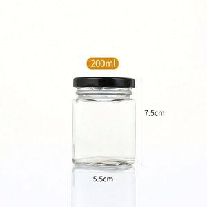 Frascos de Vidrio Transparentes Cuadrados Vacíos de 280 ml y 500 ml con Tapa Metálica para Almacenamiento de Alimentos, Alimentos para Bebés y Mascotas, Galletas - Product Image 3