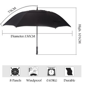 <span class=keywords><strong>Paraguas</strong></span> de golf negro ventilado, <span class=keywords><strong>paraguas</strong></span> de golf a granel con apertura automática de 30 pulgadas - Product Image 4