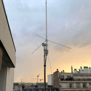 เสาอากาศไฟเบอร์กลาสภายนอกแบบสองย่านความถี่ X200 High Gain 6/8dBi 2.5 เมตร 144/430mhz VHF UHF สำหรับสถานีฐาน - Product Image 1