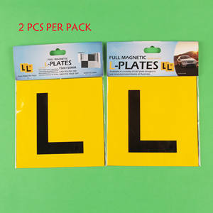 لوحات سيارة مغناطيسية في أستراليا صفراء لوحة L صفراء متعلم لوحات L إشارات سيارة مغناطيسية - Product Image 3