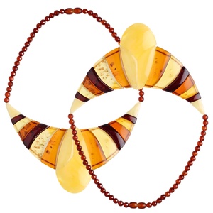 Fleur <span class=keywords><strong>de</strong></span> cire d'abeille <span class=keywords><strong>jaune</strong></span> naturelle ambre et collier d'ambre <span class=keywords><strong>de</strong></span> sang collier <span class=keywords><strong>de</strong></span> pierres précieuses colorées <span class=keywords><strong>tour</strong></span> <span class=keywords><strong>de</strong></span> <span class=keywords><strong>cou</strong></span> à la mode - Product Image 6