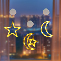 Lumières décoratives de Noël à LED avec des motifs en forme d'étoile, adaptées aux arbres de Noël, aux décorations murales et aux lumières suspendues