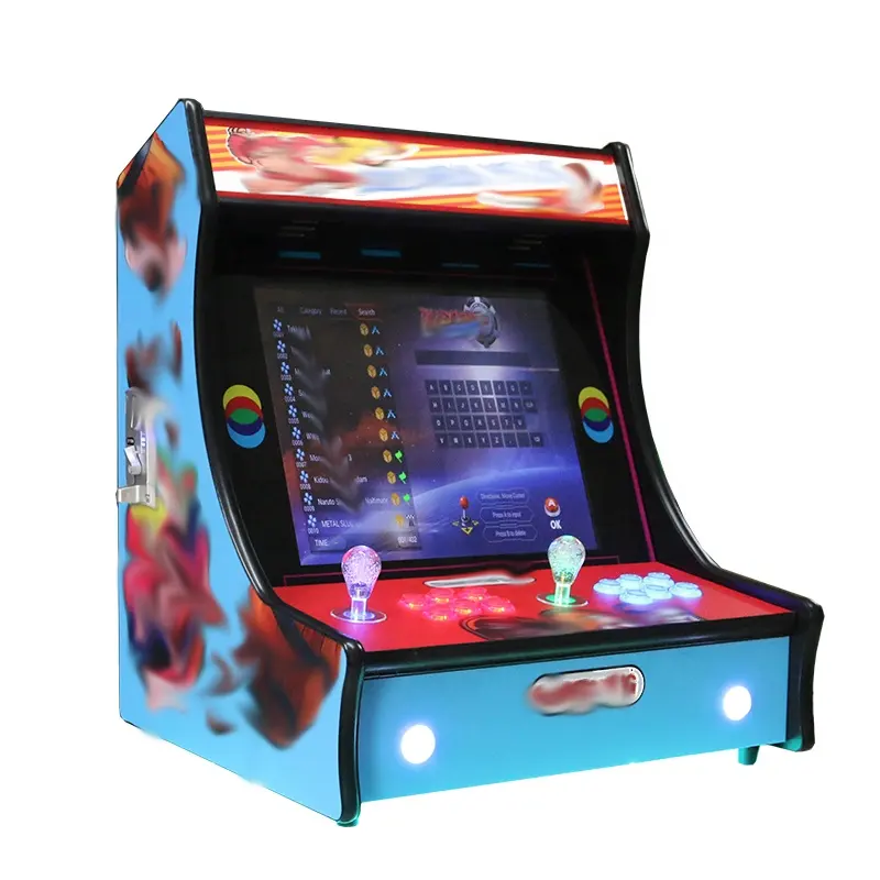 Garantili kalite iki oyuncu modeli kapalı Video Bartop joystick masaüstü Arcade oyunları