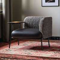 Fauteuil individuel en cuir de luxe de style italien pour salon et café, chaise de loisirs moderne et minimaliste multifonctionnelle