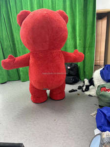 2m 2.6m Costume d'ours en peluche gonflable unisexe taille adulte <span class=keywords><strong>color</strong></span>é Costume de dessin animé Cosplay mascotte d'ours pour Pâques en vente - Product Image 4