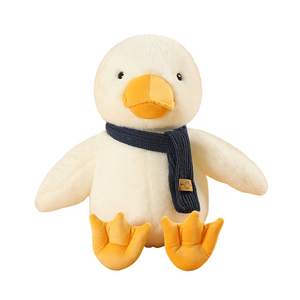 Nuevo Pato de Peluche con Bufanda, Animal de Peluche, Regalo de Año Nuevo, Decoración para el Hogar, Muñeco de Pato Sentado Suave - Product Image 1
