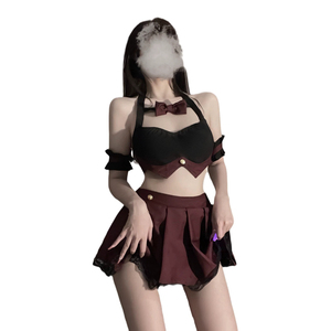 Women Erotic Uniform Lingerie Sets Japanese Cute Lace Cosplay Babydoll Underwear Sexy Costume <b>Half</b> <b>Slips</b> Spandex/Polyester - Product Image 5