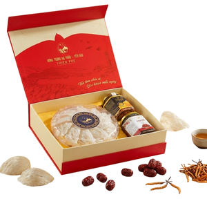 Coffret Cadeau An Khang Premium Nid d'Oiseau, Cordyceps Sinensis 15g et Dattes Rouges, Idéal pour les Soins de Santé Familiaux et les Cadeaux Haut de Gamme - Product Image 1