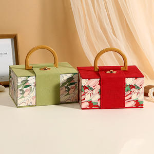 Dossiers en carton faits à la main de haute qualité boîte d'emballage Portable en flanelle tulipe pour la présentation de cadeaux de bonbons de <span class=keywords><strong>mariage</strong></span> <span class=keywords><strong>et</strong></span> d'anniversaire - Product Image 4