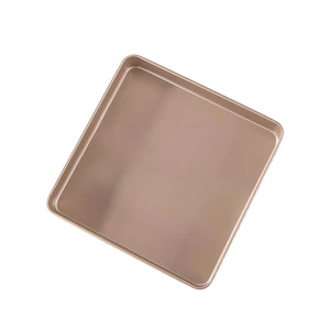 Molde Cuadrado de Acero al Carbono para Hornear, Antiadherente, Apto para Horno, Bandeja de Repostería Doméstica, Molde Profundo de Color Sólido - Product Image 1