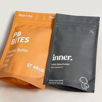 Sachet d'emballage alimentaire imprimé sur mesure, pochette verticale pour graines de chia avec fermeture éclair