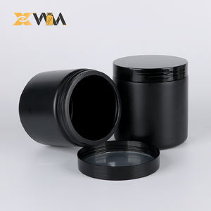 Bouteille en plastique noir à large ouverture personnalisée Bouteille <span class=keywords><strong>de</strong></span> crème solide <span class=keywords><strong>de</strong></span> 100ml Pot scellé <span class=keywords><strong>de</strong></span> crème en poudre <span class=keywords><strong>de</strong></span> 50g <span class=keywords><strong>de</strong></span> <span class=keywords><strong>cire</strong></span> pour cheveux - Product Image 4