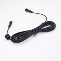 Câble de capteur RVB étanche IP67 connecteur mâle femelle 2/3 broches pour système d'alimentation solaire LED 22/21/19/17AWG Contact cuivre PCB