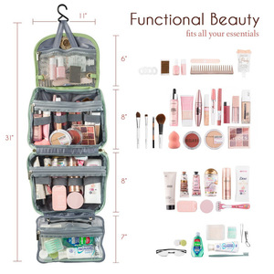 Bolsa de Almacenamiento Impermeable para Artículos Esenciales de Viaje, Bolsa de Aseo Portátil Expandible para Viaje - Product Image 1