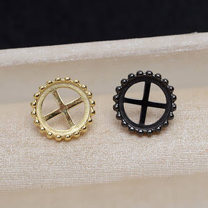 Accesorios de Plata S925 para DIY, 10mm, Diseño de Ojos Grandes 4212, Separadores de Joyería con Patrón Ovalado de Diablo Flotante Barroco - Product Image 3