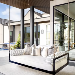 Nuevo producto Cuerda Muebles de jardín Hamaca Marco de aluminio Columpio Colgando Cama al aire libre - Product Image 3