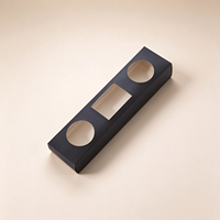 Boîte cadeau rigide en papier kraft recyclé noir de qualité supérieure, écologique, portable, personnalisée, avec fenêtre