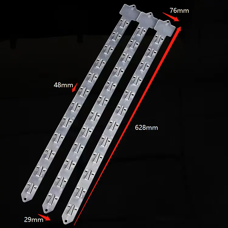 Negozi al dettaglio e strisce di CLIP a strisce di plastica per supermercati con gancio per appendere merci DISPLAY in materiale PP