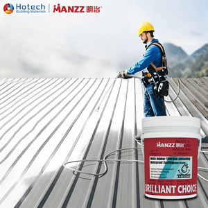 Pintura Elastomérica de Alta Elasticidad, Impermeable, para Protección de Paredes Exteriores y Techos, Revestimiento Acrílico Líquido Impermeable con Resistencia a Grietas - Product Image 1
