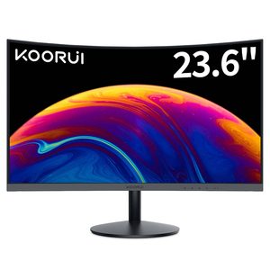 <span class=keywords><strong>KOORUI</strong></span> moniteurs à <span class=keywords><strong>écran</strong></span> incurvé 23.6 pouces VA Pc Monitor Lcd Pc Display 75HZ Business Computer Monitor for Office Use - Product Image 1