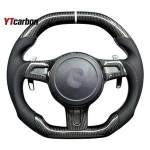 Ytcarbon พวงมาลัยคาร์บอนไฟเบอร์สำหรับ911 997.2 987 Cayman <span class=keywords><strong>Cayenne</strong></span> S Gt <span class=keywords><strong>Gts</strong></span> อุปกรณ์ตกแต่งภายในรถยนต์เทอร์โบคาร์บอนไฟเบอร์แท้ - Product Image 2