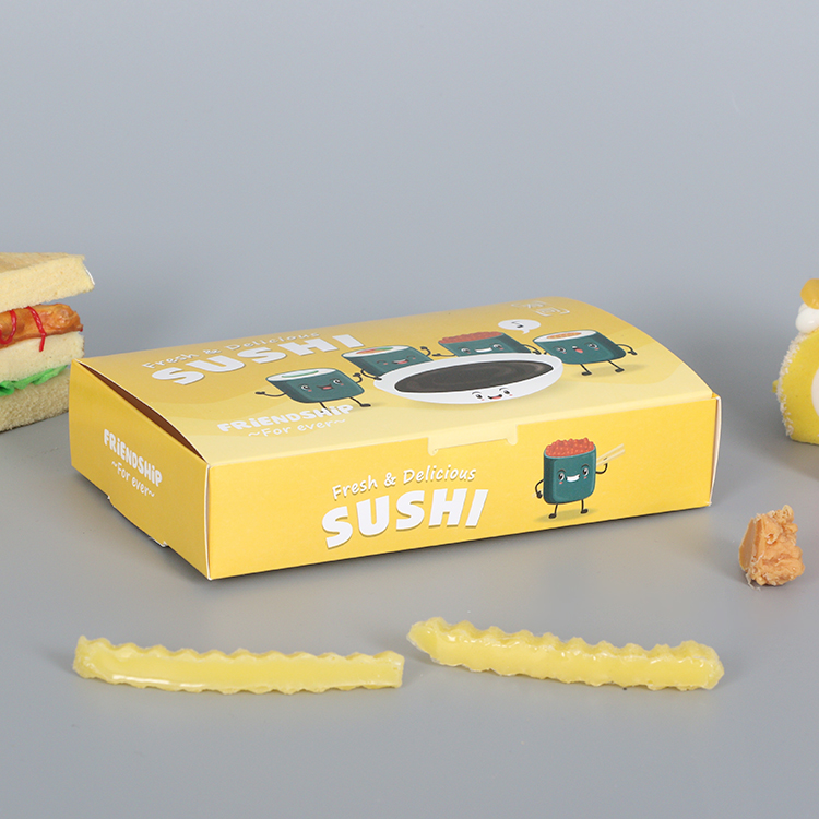 Wholesale Disposable Sushi Box Molding Box with Offset Printing and Glossy/Matt Lamination for Food Use