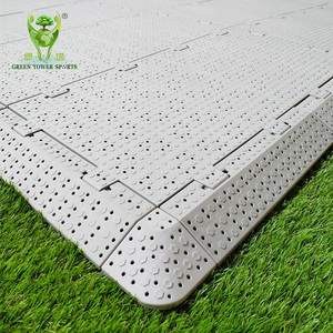 กระเบื้องพื้นสนามหญ้าแบบโมดูลาร์พลาสติกสำหรับงานเต็นท์ งานแต่งงาน งานคอนเสิร์ต งานอีเว้นท์ ป้องกันพื้นหญ้า - Product Image 1