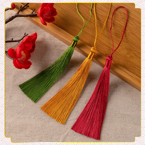 Frange à pampilles en polyester de 12 cm, faite à la main, pour porte-clés DIY, décoration de vêtements et pendentif sachet - Product Image 4