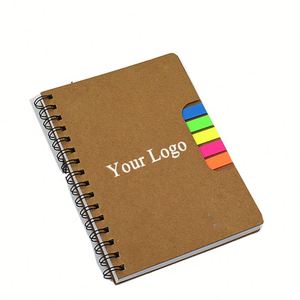 Eco Friendly Spiral Notebook <b>A5</b> Recycled Kraft Paper Cover Business Promotional Gift Customized Design Office School Use - Product Image 1