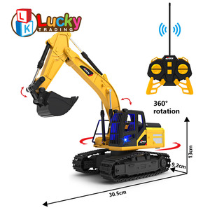LK Toys 1:24 5CH Télécommande Pelle Pelleteuse Jouet RC Véhicules <span class=keywords><strong>de</strong></span> Construction <span class=keywords><strong>Jouets</strong></span> <span class=keywords><strong>Camions</strong></span> avec Son pour Garçons Z6809A - Product Image 2