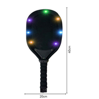 Ensemble de 4 raquettes de tennis lumineuses pour enfants avec effet lumineux LED pour jouer la nuit, jouet de sport de plein air pour le jardin et le parc