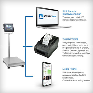 600Kg/<span class=keywords><strong>300Kg</strong></span>/150Kg/60Kg/30Kg Elektronische Digitale Plattformwaage mit Stange - Product Image 5