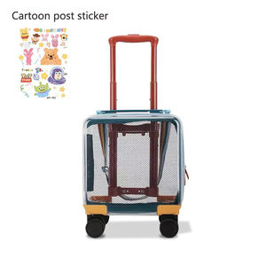 <span class=keywords><strong>Maleta</strong></span> <span class=keywords><strong>Escolar</strong></span> con Ruedas para Niños, Unisex, Transparente, de PVC, Impermeable, de 20 Pulgadas, con Logotipo Personalizado - Product Image 6