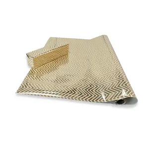 ลวดลายเป็นมิตรกับสิ่งแวดล้อม Offset Silver Gold Foil Plain Sheets กระดาษบรรจุผลิตภัณฑ์บรรจุภัณฑ์กระดาษของขวัญ